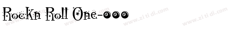 Rockn Roll One字体转换
